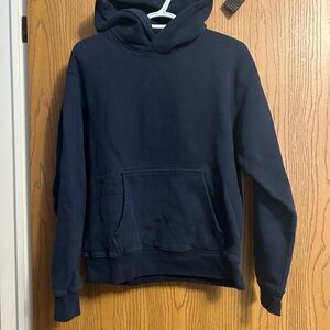 Aritzia Perfect fit sweat-fleece navy hoodie
